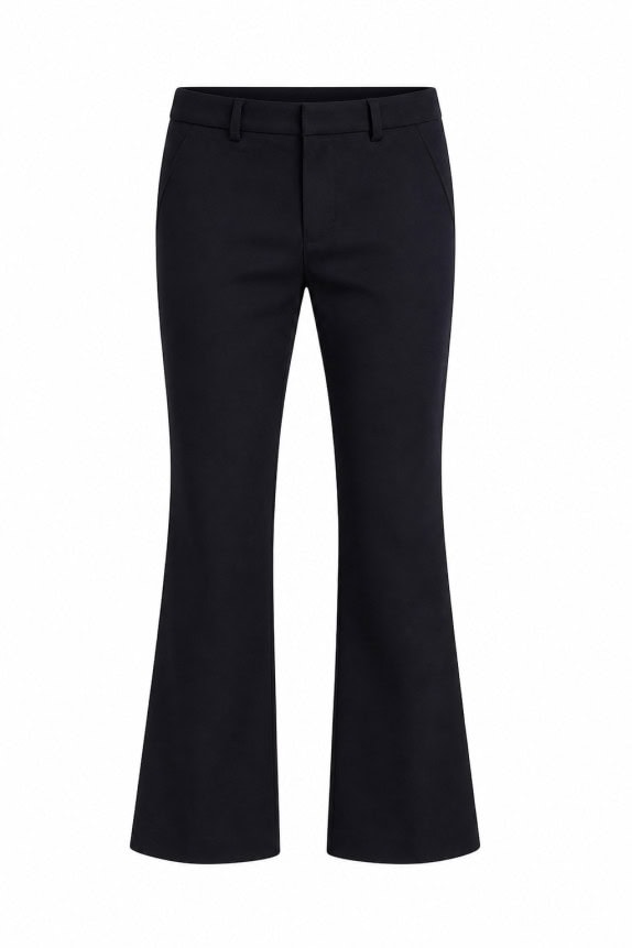 LIU JO FLARED TROUSERS MINIMAL BLACK WOMEN PRE OWNED S