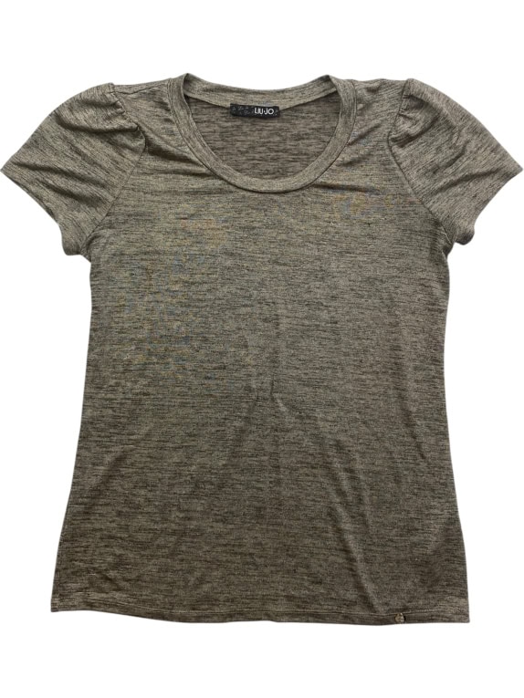 Liu Jo Melange Logo T-Shirt Khaki Women’s M-L