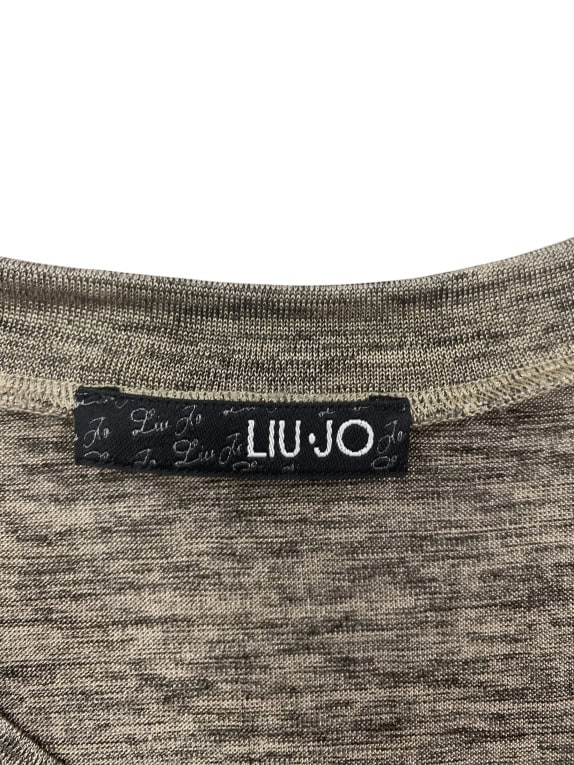 Liu Jo Melange Logo T-Shirt Khaki Women’s M-L