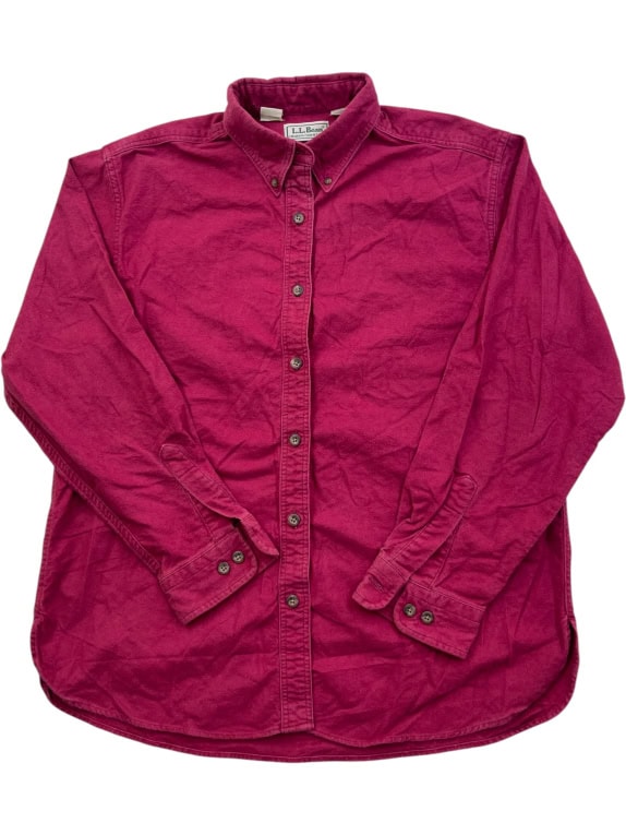 LL BEAN ΠΟΥΚΑΜΙΣΟ VINTAGE ΦΟΥΞΙΑ ΑΝΤΡΙΚΟ M pre-owned