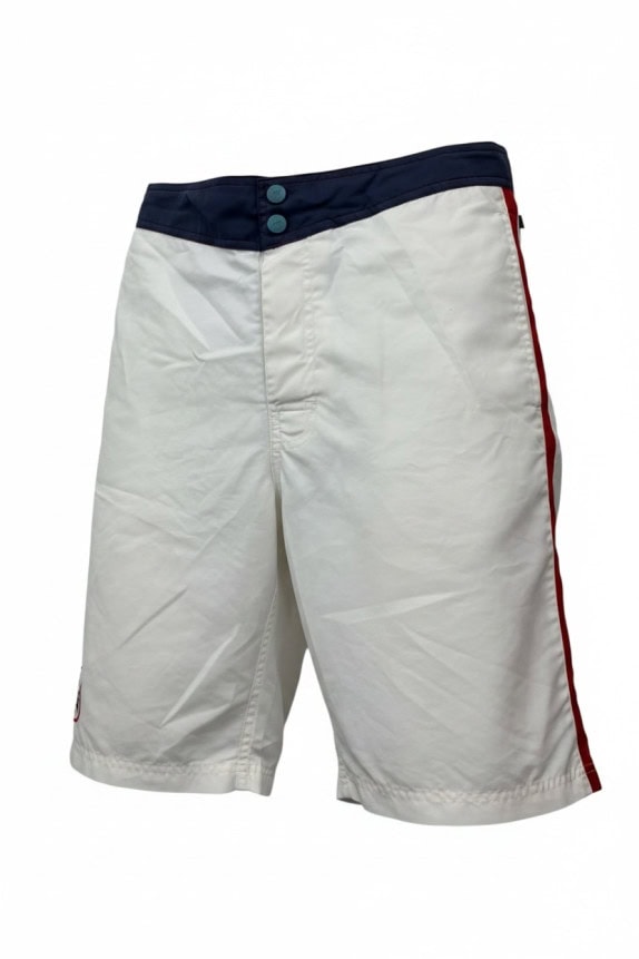 LONSDALE COSTUME BERMUDA RETRO SPORTSWEAR OFF WHITE UOMO PRE OWNED M