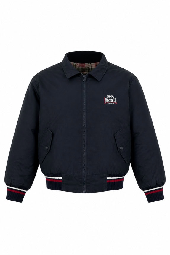 LONSDALE GIACCA BOMBER CLASSIC NERO UOMO PRE OWNED L
