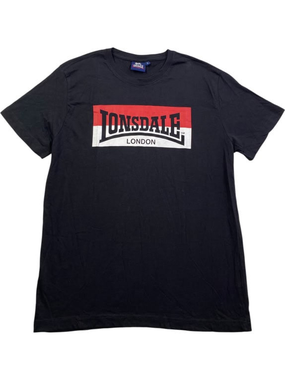 LONSDALE T-SHIRT ΜΑΥΡΟ UNISEX L