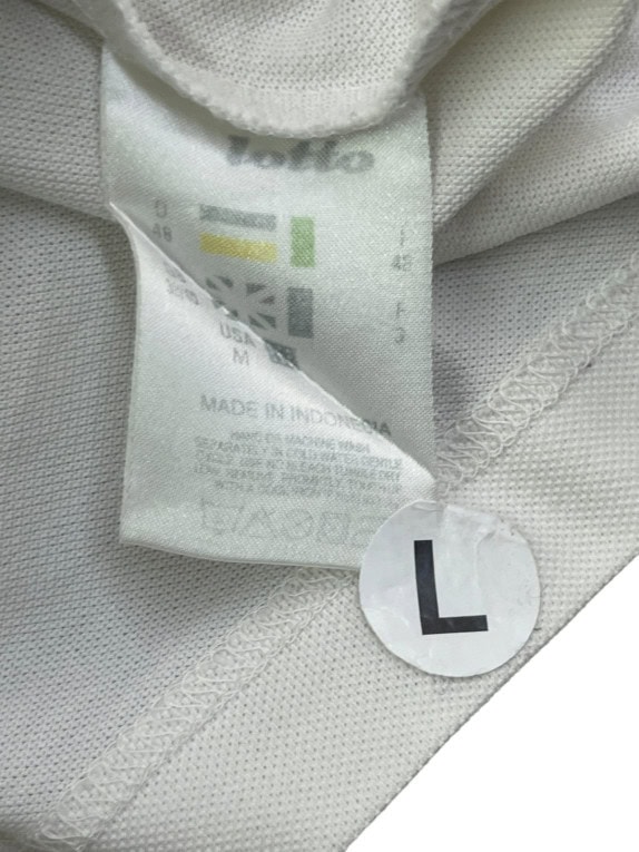 LOTTO POLO ΜΠΛΟΥΖΑ RETRO SPORTSWEAR OFF WHITE ΑΝΤΡΙΚΟ PRE OWNED L