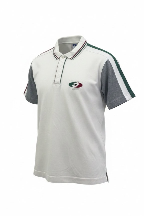 LOTTO POLO SHIRT RETRO SPORTSWEAR OFF WHITE MENS PRE OWNED L
