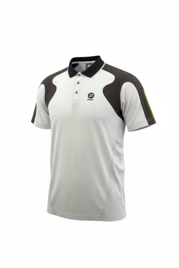 LOTTO Polo Maglia Sport Logo Bianco UNISEX XXL