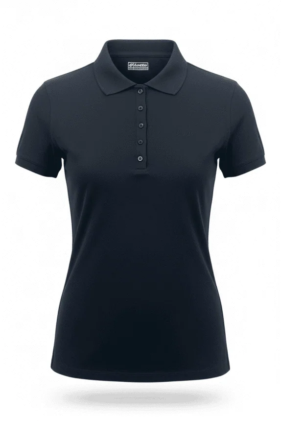 LOTTO Polo Shirt Short Sleeve Classic Black Women’s S