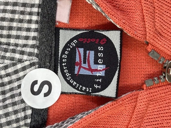 Y2K LOTTO ZIP HOODIE RETRO RED MEN PRE OWNED S