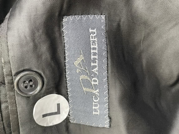 90s LUCA DAL MONTE ABITO CLASSICO GRIGIO UOMO PRE OWNED L