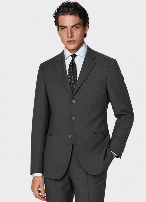90s LUCA DAL MONTE ABITO CLASSICO GRIGIO UOMO PRE OWNED L