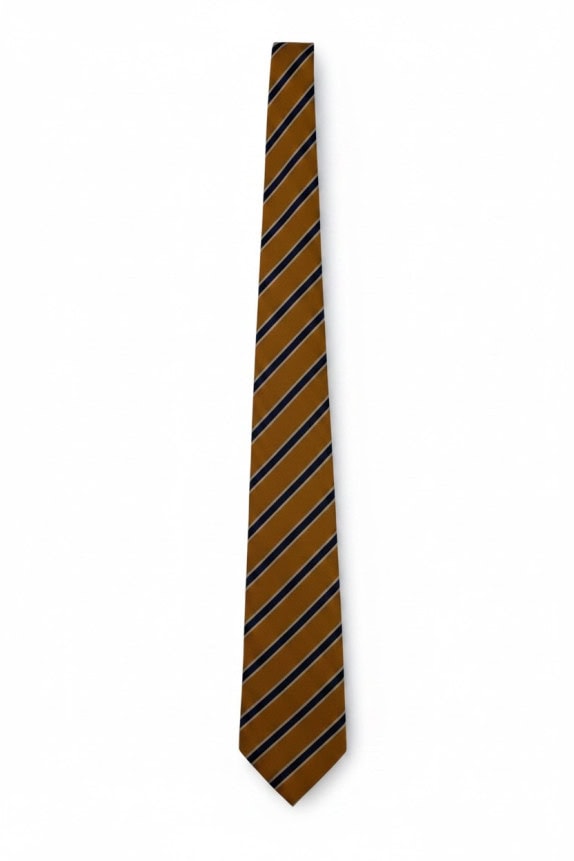 LUCIANO SOPRANI TIE STRIPED MUSTARD BLUE MEN PRE OWNED