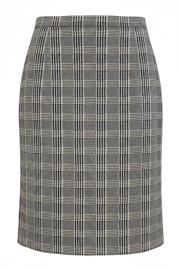 LUISA SPAGNOLI ΦΟΥΣΤΑ CHECK PATTERN ΑΣΠΡΟΜΑΥΡΗ ΓΥΝΑΙΚΕΙΑ M