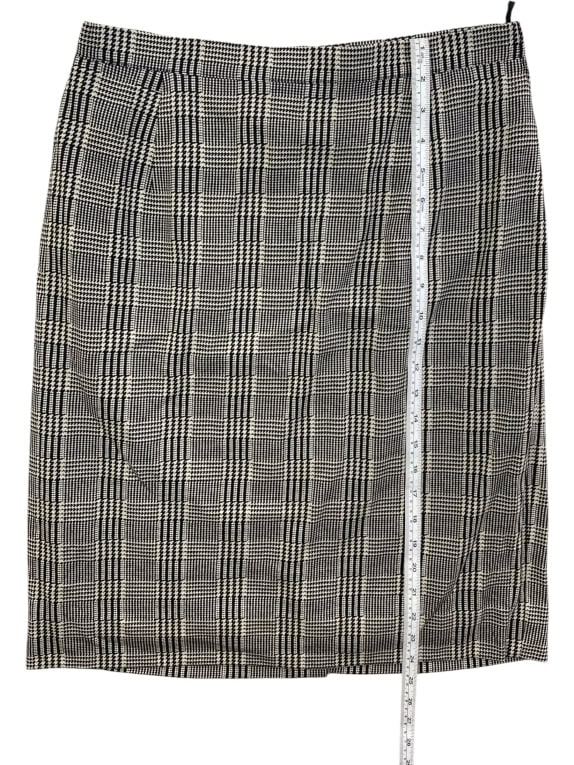 LUISA SPAGNOLI ΦΟΥΣΤΑ CHECK PATTERN ΑΣΠΡΟΜΑΥΡΗ ΓΥΝΑΙΚΕΙΑ M