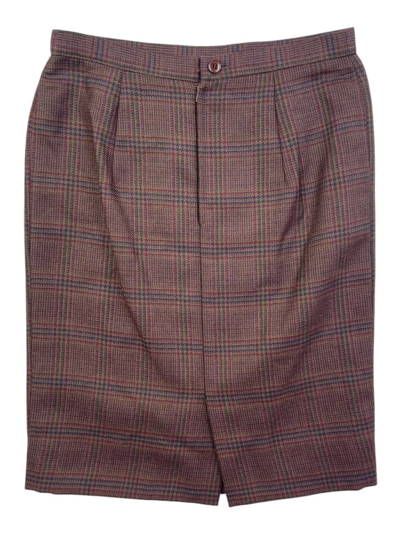 Luisa Spagnoli Gonna classica midi da donna in lana a quadri M