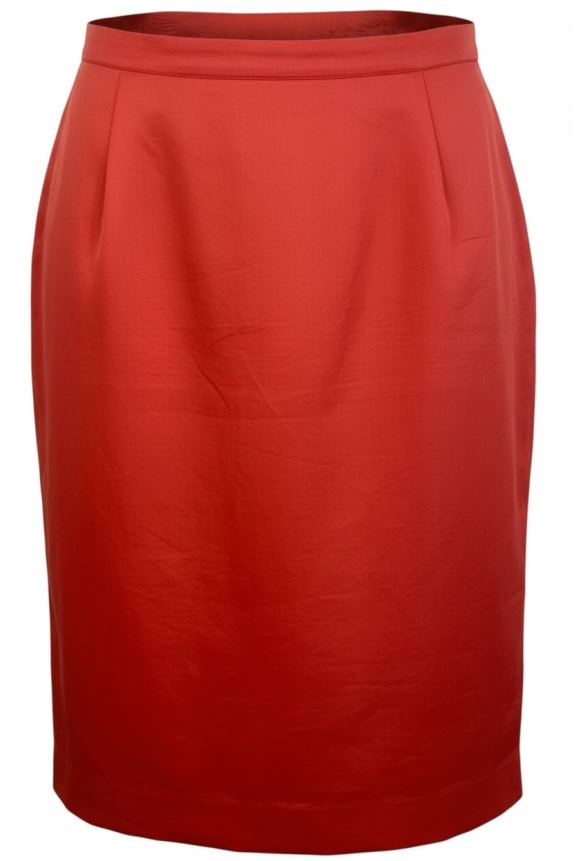 LUISA SPAGNOLI PENCIL SKIRT CLASSIC MADE IN ITALY RED WOMEN'S XL