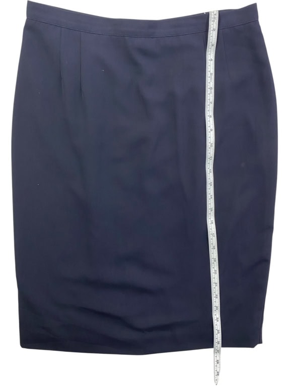LUISA SPAGNOLI VINTAGE SKIRT LOGO BLUE WOMEN L