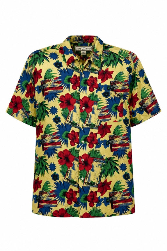 M R E S PORT ΠΟΥΚΑΜΙΣΟ ALOHA ΠΟΛΥΧΡΩΜΟ ΑΝΤΡΙΚΟ PRE OWNED XXL