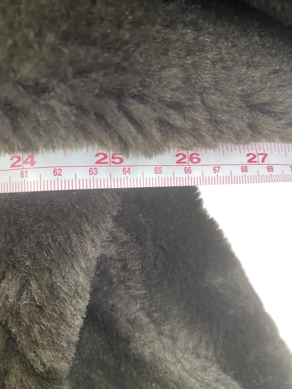 Machalie Vintage Faux Fur Παλτό-Κάπα Logo Μαύρο Γυναικείο One Size (XL Fit)