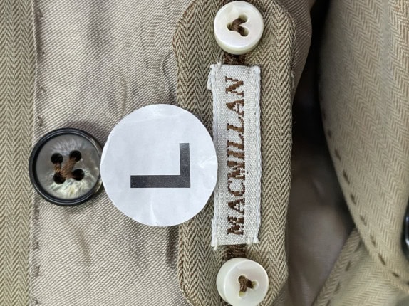 90s MACMILLAN COSTUME MINIMAL BEIGE MEN PRE OWNED L