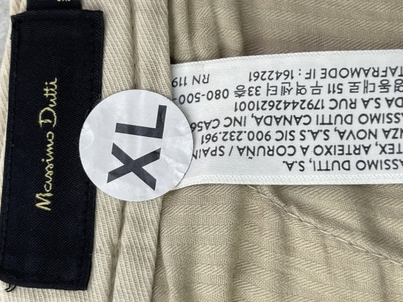 MASSIMO DUTTI CARGO SHORTS ΜΙΝΙΜΑΛ BEIGE ΑΝΤΡΙΚΟ PRE OWNED XL