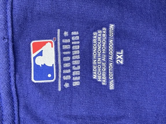 MAJESTIC ATHLETIC GRAPHIC TEE BLU UOMO PRE OWNED XXL
