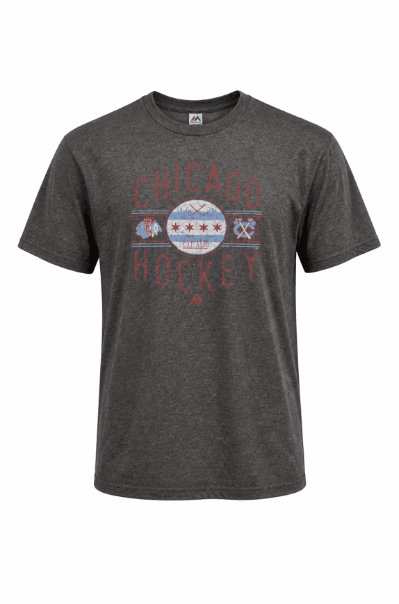 MAJESTIC ATHLETIC GRAPHIC TEE WASHED CHARCOAL MEN PRE OWNED L