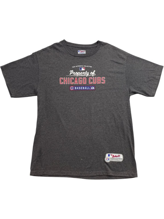 MAJESTIC Chicago Cubs MLB Authentic Collection T-Shirt Logo Γκρι UNISEX L