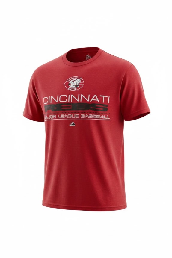 Majestic Cincinnati Reds T-Shirt Big Logo Κόκκινο Unisex L