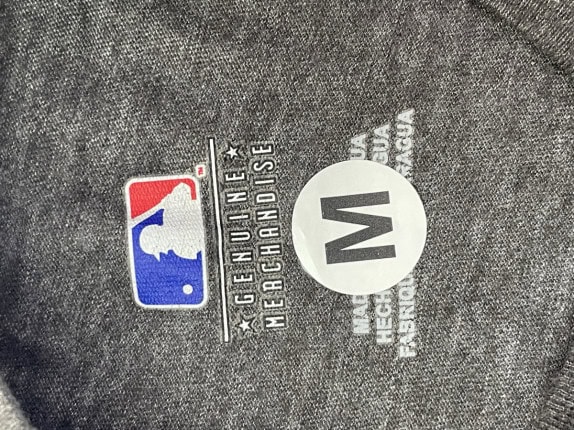 MAJESTIC ΓΡΑΦΙΚΟ T SHIRT ΑΘΛΗΤΙΚΟ ΓΚΡΙ ΑΝΤΡΙΚΟ PRE OWNED M