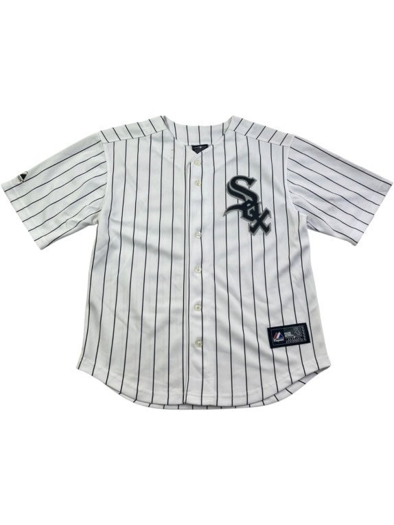 MAJESTIC GRAPHIC BASEBALL JERSEY ΡΙΓΕ ΛΕΥΚΟ ΑΝΤΡΙΚΟ PRE OWNED