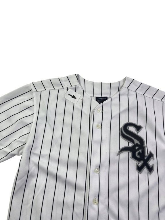 MAJESTIC GRAPHIC BASEBALL JERSEY ΡΙΓΕ ΛΕΥΚΟ ΑΝΤΡΙΚΟ PRE OWNED