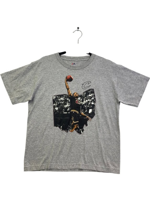 MAJESTIC GRAPHIC TEE ATHLETIC GREY ΑΝΤΡΙΚΟ PRE OWNED L