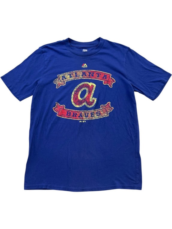 MAJESTIC GRAPHIC TEE RETRO BLUE ΑΝΤΡΙΚΟ PRE OWNED L