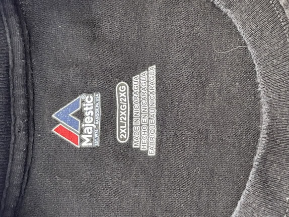 MAJESTIC GRAPHIC TEE SPORTSWEAR ΜΑΥΡΟ ΑΝΤΡΙΚΟ PRE OWNED 2XL