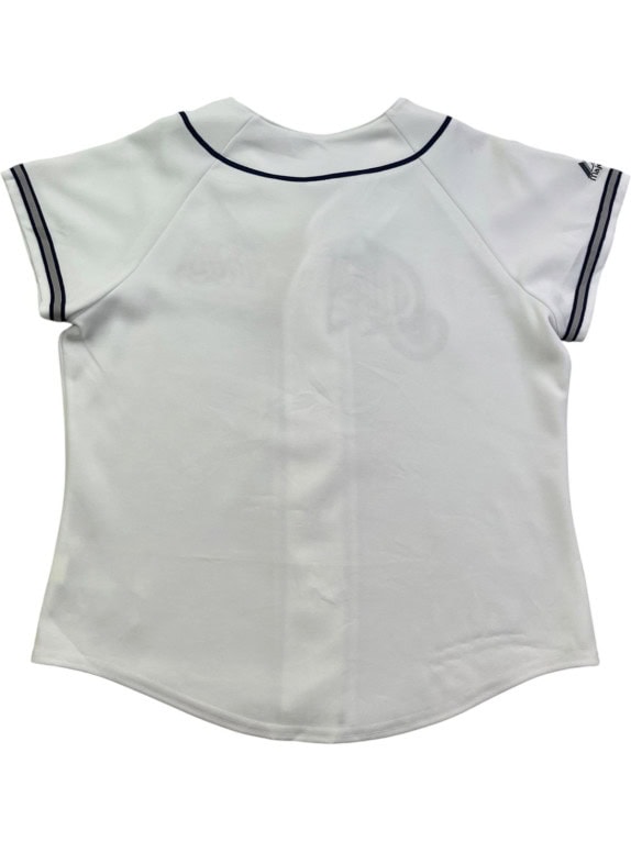 MAJESTIC ΓΥΑΛΙΝΚΗ ΜΠΛΟΥΖΑ BASEBALL VINTAGE ΛΕΥΚΟ ΑΝΤΡΙΚΟ PRE OWNED S