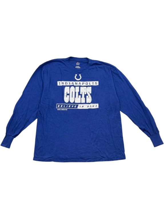 Majestic Indianapolis Colts Longsleeve Logo Μπλε Unisex XL
