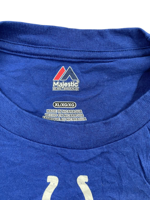 Majestic Indianapolis Colts Longsleeve Logo Μπλε Unisex XL