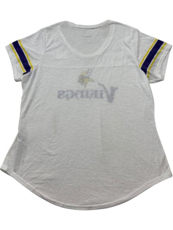 MAJESTIC ΚΟΝΤΟΜΑΝΙΚΗ ΜΠΛΟΥΖΑ GRAPHIC ΛΕΥΚΟ ΓΥΝΑΙΚΕΙΟ PRE OWNED XXL