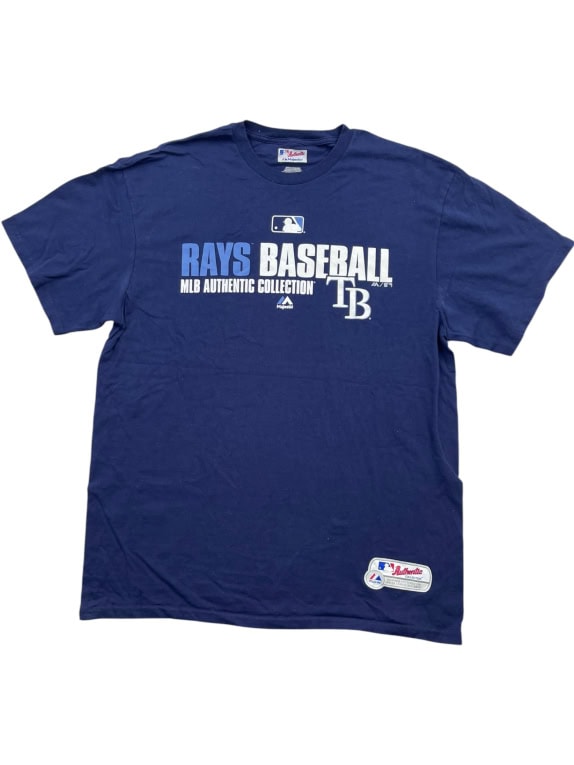 Majestic MLB Tampa Bay Rays T-Shirt Big Logo Μπλε UNISEX