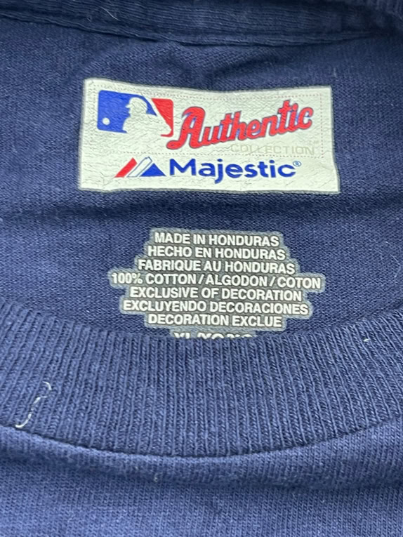 Majestic MLB Tampa Bay Rays T-Shirt Big Logo Μπλε UNISEX