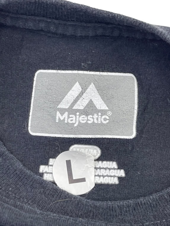 Majestic T-Shirt Big Logo Μαύρο UNISEX L