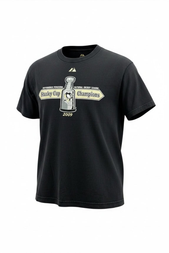 MAJESTIC T SHIRT GRAPHIC ΞΕΘΩΡΙΑΣΜΕΝΟ ΜΑΥΡΟ ΑΝΤΡΙΚΟ PRE OWNED M