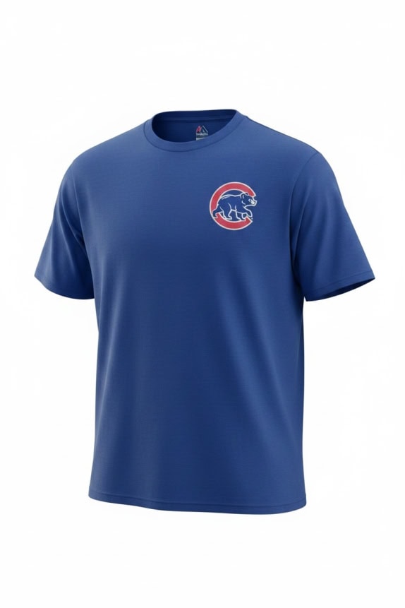 Majestic T-Shirt Logo Blue UNISEX XL