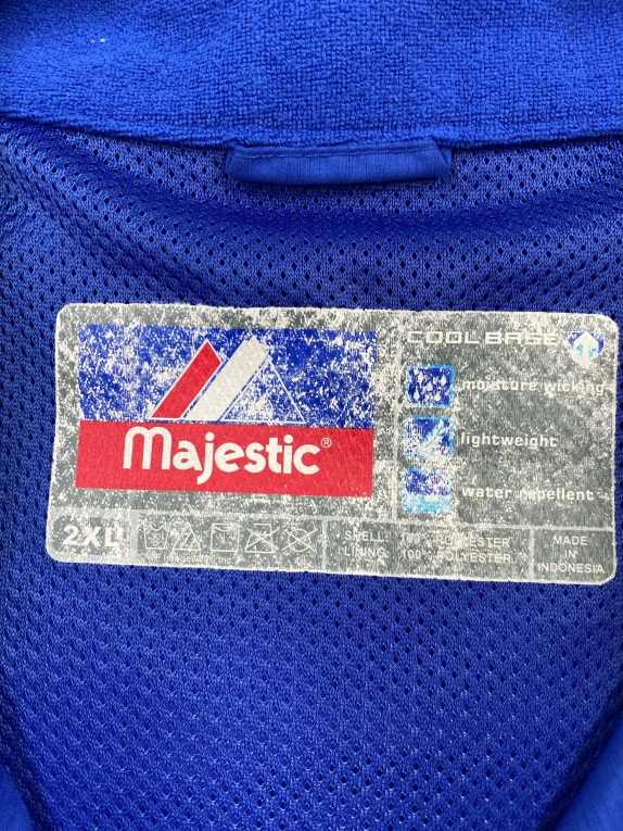 MAJESTIC ΖΑΚΕΤΑ ITALIA BASEBALL ΜΠΛΕ UNISEX 2XL