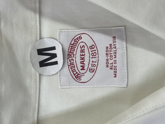 BROOKS BROTHERS  ΠΟΥΚΑΜΙΣΟ MINIMAL OFF WHITE ΓΥΝΑΙΚΕΙΟ PRE OWNED M