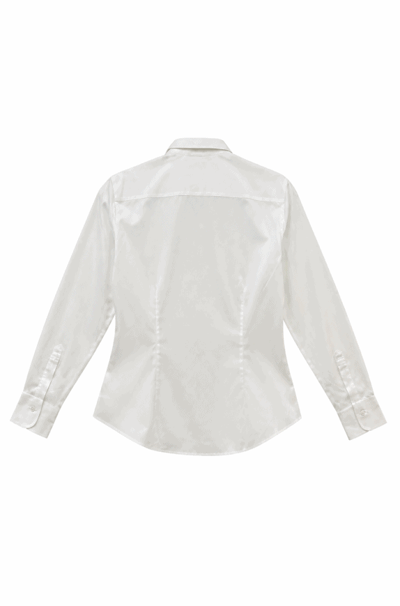 BROOKS BROTHERS  ΠΟΥΚΑΜΙΣΟ MINIMAL OFF WHITE ΓΥΝΑΙΚΕΙΟ PRE OWNED M