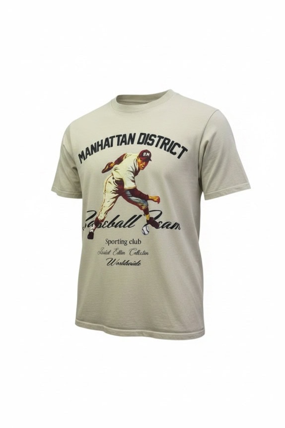 MANHATTAN DISTRICT GRAPHIC TEE CREAM ΑΝΤΡΙΚΟ PRE OWNED XL