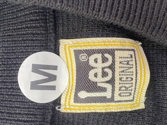 LEE  KNIT CARDIGAN MINIMAL BLACK MEN PRE OWNED M