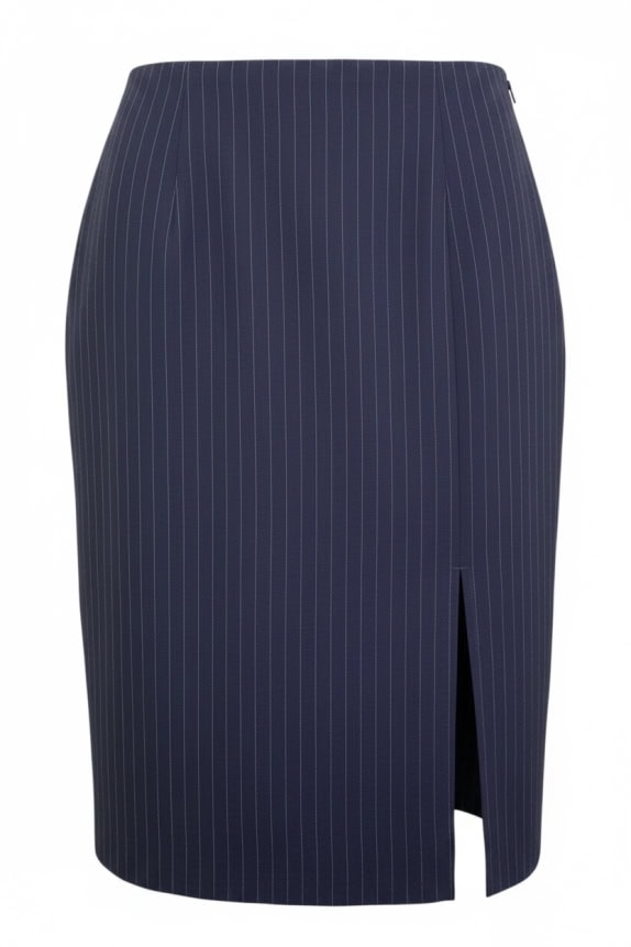 MARELLA PINSTRIPE SKIRT DARK BLUE WOMEN'S S