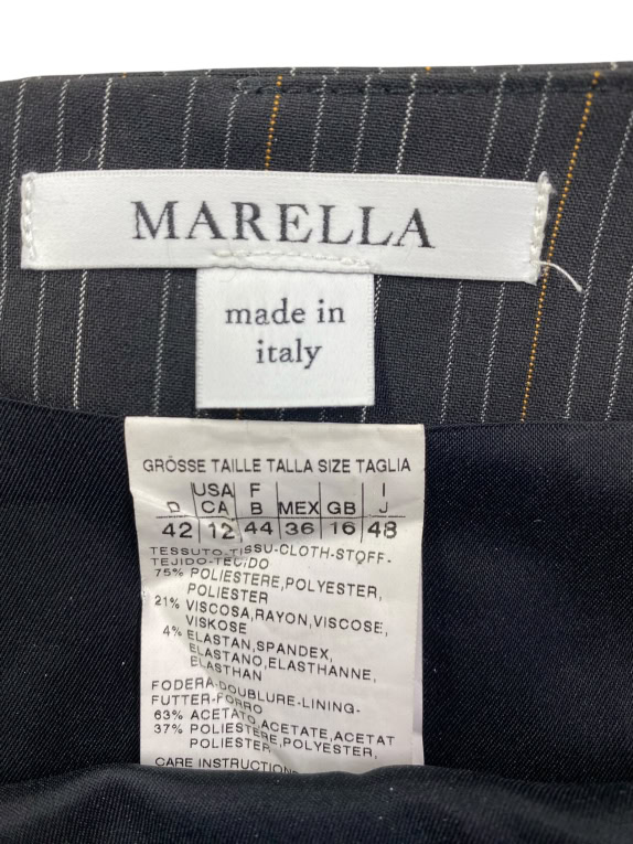 MARELLA ΦΟΥΣΤΑ VINTAGE PINSTRIPE ΜΑΥΡΗ ΓΥΝΑΙΚΕΙΑ L